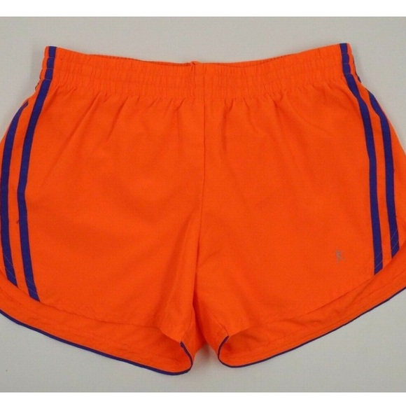 Danskin Now Womens Ladies Orange Jogging Activewear Shorts - Picture 1 of 4